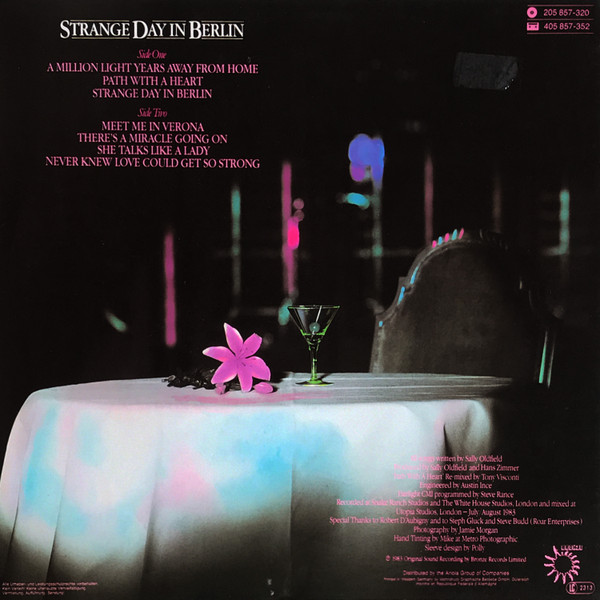 Sally Oldfield - Strange Day In Berlin | Bronze (205 857-320) - 2 Sally Oldfield - Strange Day In Berlin | Bronze (205 857-320) - 2