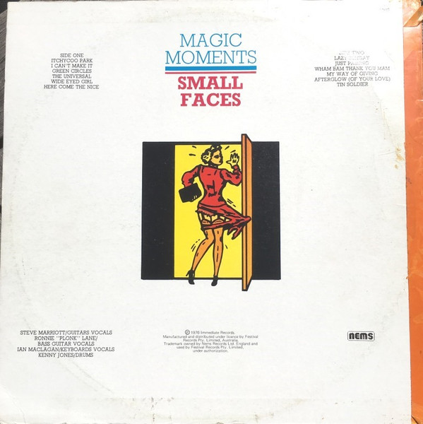 Small Faces - Magic Moments | Immediate (L 36002) - 2