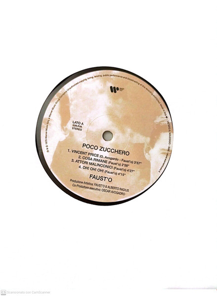 Faust'o - Poco Zucchero | Warner Music Italy (COM 381) - 3 Faust'o - Poco Zucchero | Warner Music Italy (COM 381) - 3