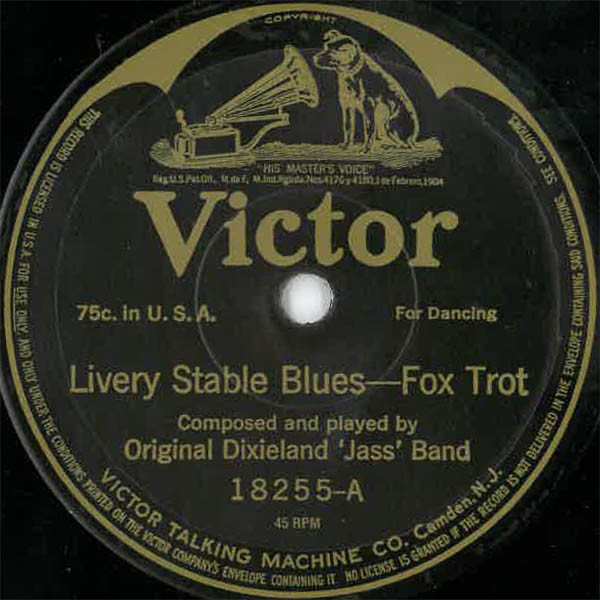 Original Dixieland Jazz Band - Livery Stable Blues / Original Dixieland One Step | RCA Victor (18255-PS) - 3 Original Dixieland Jazz Band - Livery Stable Blues / Original Dixieland One Step | RCA Victor (18255-PS) - 3