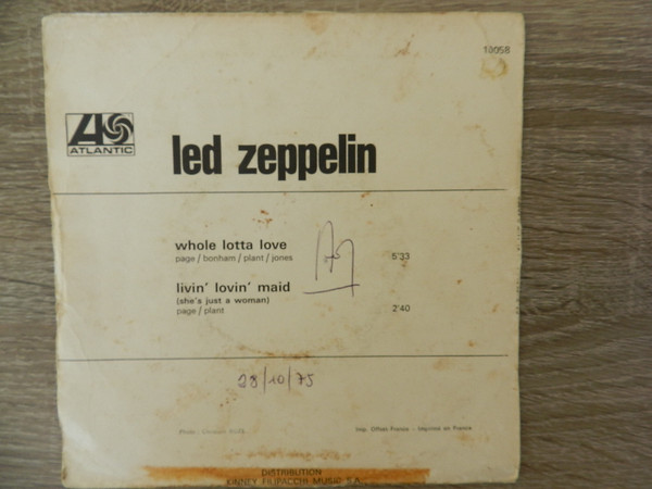Led Zeppelin - Whole Lotta Love | Atlantic (10058) - 2