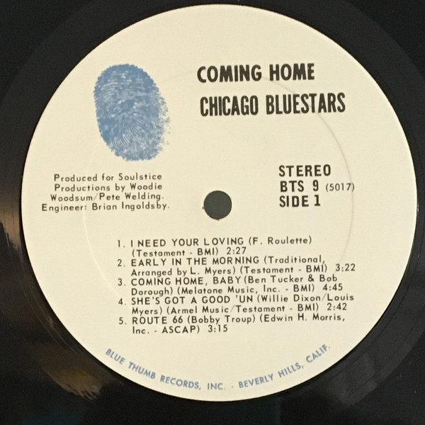 Chicago Blue Stars - Coming Home | Blue Thumb Records (BTS 9) - 3