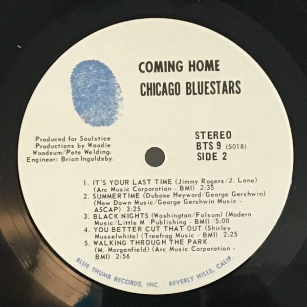 Chicago Blue Stars - Coming Home | Blue Thumb Records (BTS 9) - 4