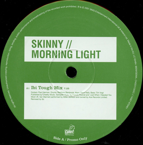 Skinny - Morning Light | Cheeky Records (CHEEKY003C) - 3 Skinny - Morning Light | Cheeky Records (CHEEKY003C) - 3