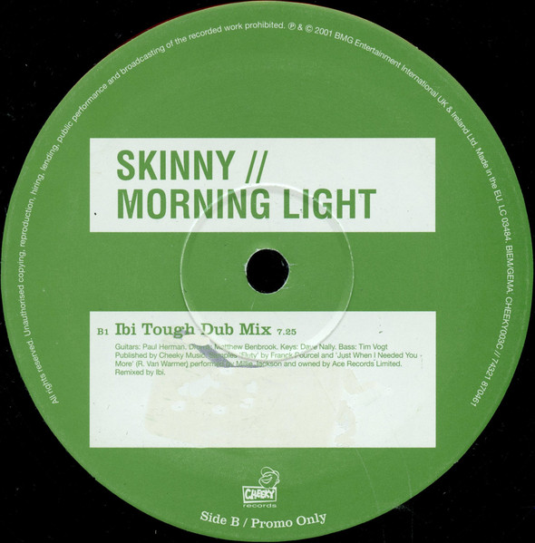 Skinny - Morning Light | Cheeky Records (CHEEKY003C) - 4 Skinny - Morning Light | Cheeky Records (CHEEKY003C) - 4