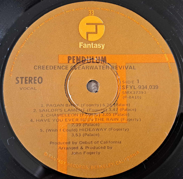 Creedence Clearwater Revival - Pendulum | Liberty (SFYL-934,039) - 3