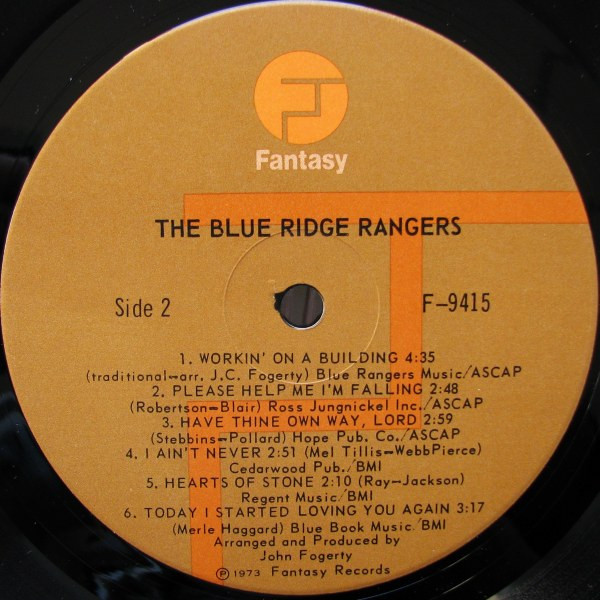 Blue Ridge Rangers - The Blue Ridge Rangers | Fantasy (F-9415) - 4
