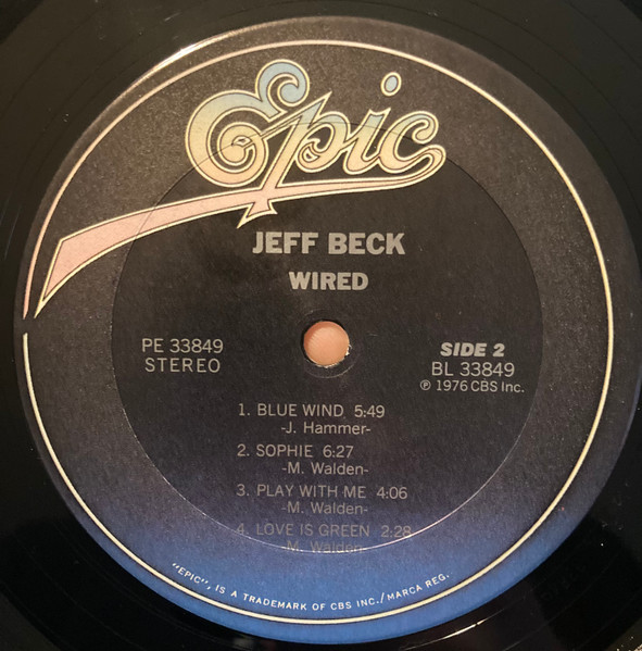 Jeff Beck - Wired | Epic (PE 33849) - 4 Jeff Beck - Wired | Epic (PE 33849) - 4