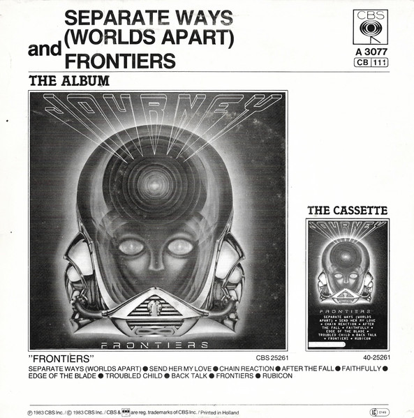 Journey - Separate Ways (Worlds Apart) | CBS (CBSA 3077) - 2