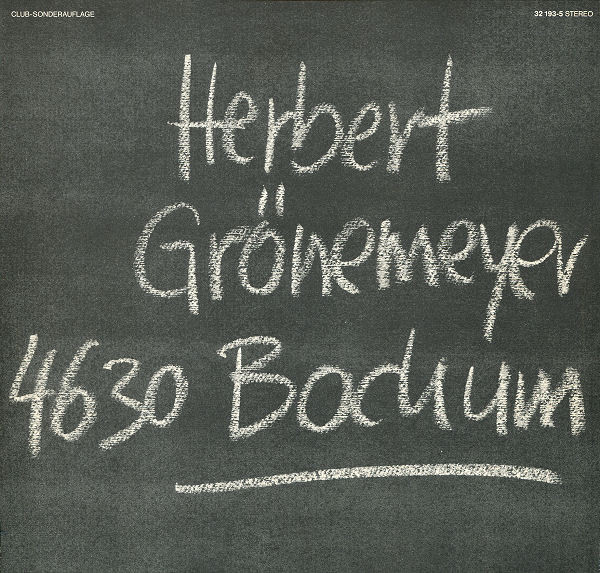 Herbert Grönemeyer - 4630 Bochum | EMI (32 193-5) - main Herbert Grönemeyer - 4630 Bochum | EMI (32 193-5) - main