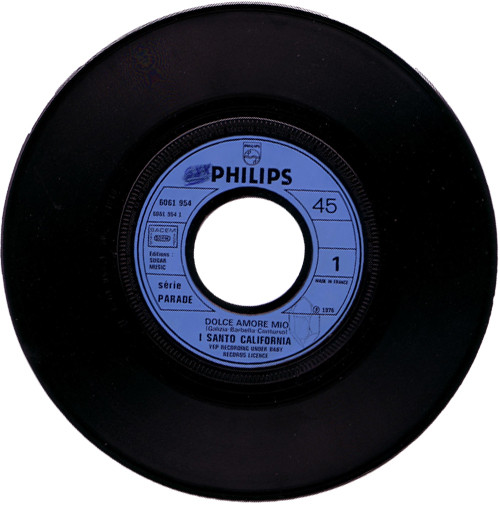 I Santo California - Dolce Amore Mio / Lei Dorme Già | Philips (6061 954) - 3