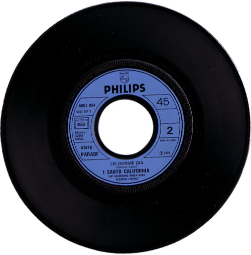 I Santo California - Dolce Amore Mio / Lei Dorme Già | Philips (6061 954) - 4