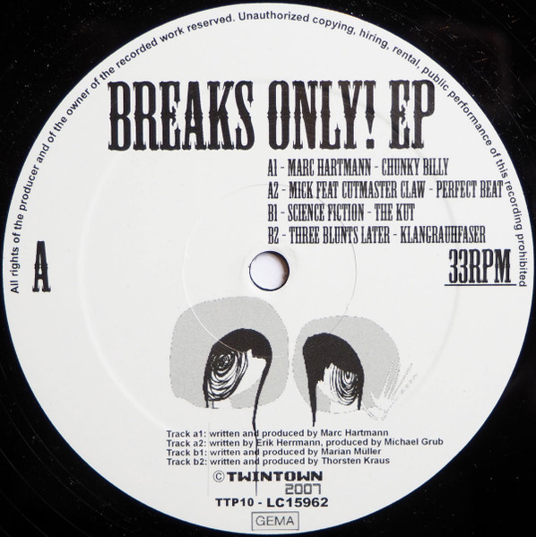 Various - Breaks Only! EP | Twin Town Production (TTP010) - main Various - Breaks Only! EP | Twin Town Production (TTP010) - main