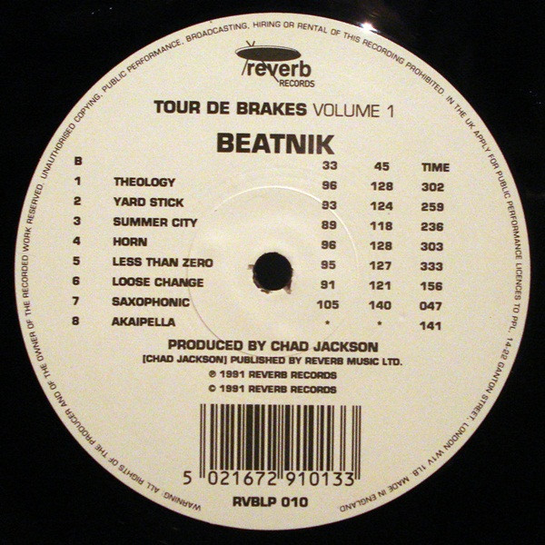 Beatnik - Tour De Brakes Volume 1 | Reverb Records (RVBLP 010) - 4