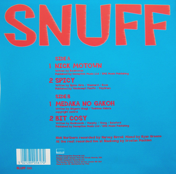 Snuff - Nick Motown E.P | Deceptive (BLUFF 061) - 2