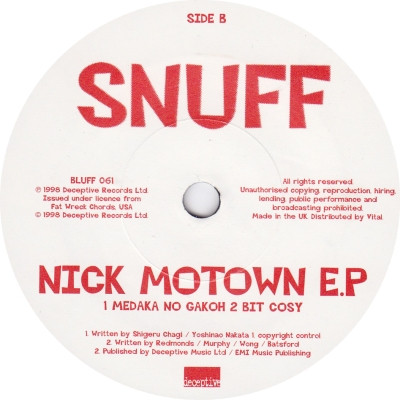 Snuff - Nick Motown E.P | Deceptive (BLUFF 061) - 4