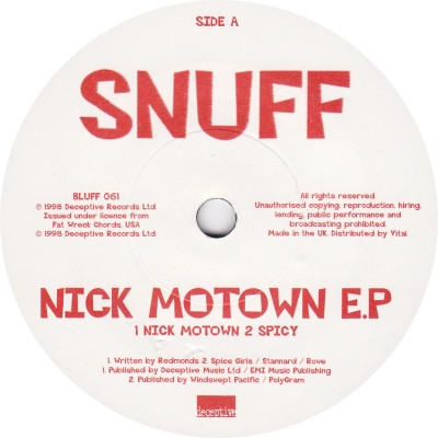 Snuff - Nick Motown E.P | Deceptive (BLUFF 061) - 3