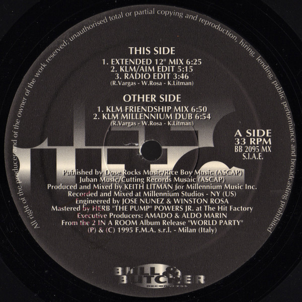 2 In A Room - Giddy Up | Bull & Butcher Recordings (BB 2095 MX) - 2