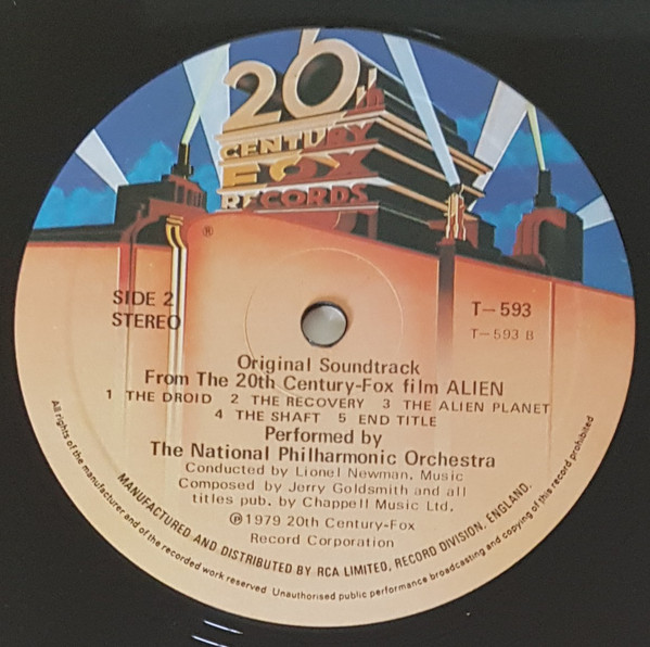 Jerry Goldsmith - Alien (Original Soundtrack From The Twentieth Century-Fox Film) ‎ | 20th Century Records (T-593) - 4