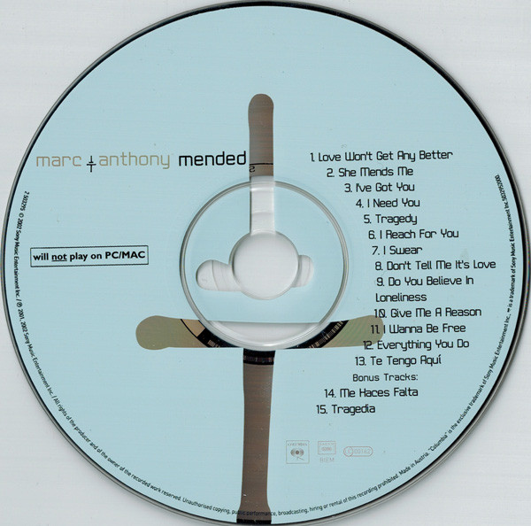 Marc Anthony - Mended | Columbia (2 503295) - 3