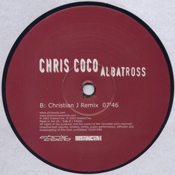 Chris Coco Feat. Peter Green - Albatross | Distinct'ive Records (DISNTX99) - 4 Chris Coco Feat. Peter Green - Albatross | Distinct'ive Records (DISNTX99) - 4