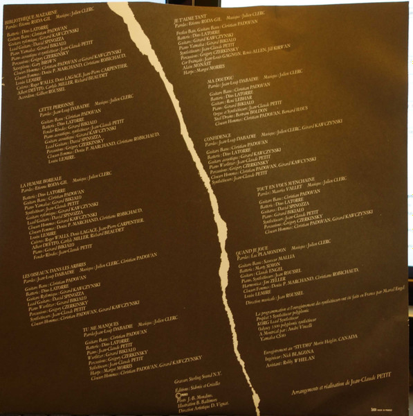 Julien Clerc - Clerc Julien (Quand Je Joue) | Pathé (2C 070-14862) - 4