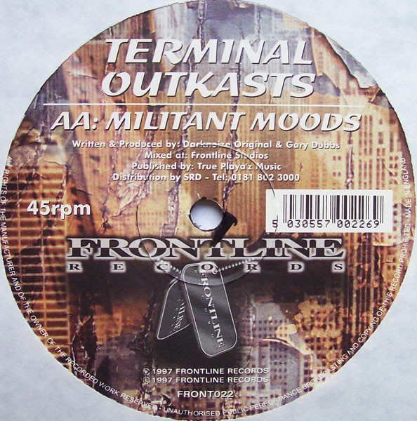 Terminal Outkasts - Deadlock / Militant Moods | Frontline Records (FRONT022) - 2 Terminal Outkasts - Deadlock / Militant Moods | Frontline Records (FRONT022) - 2
