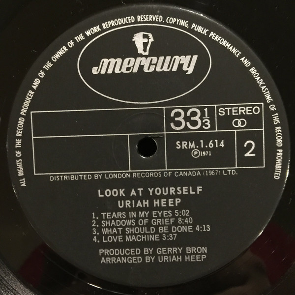 Uriah Heep - Look At Yourself | Mercury (SRM-1-614) - 4