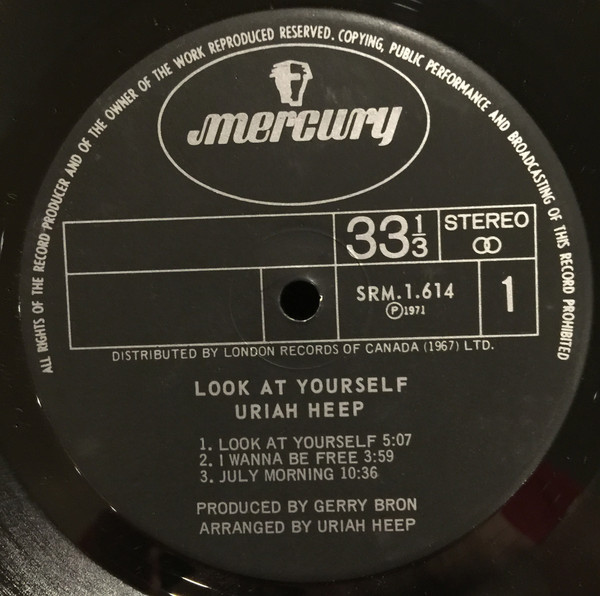 Uriah Heep - Look At Yourself | Mercury (SRM-1-614) - 3