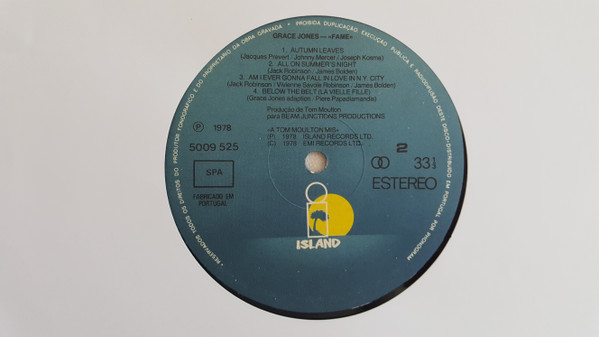 Grace Jones - Fame | Island Records (5009 525) - 2 Grace Jones - Fame | Island Records (5009 525) - 2