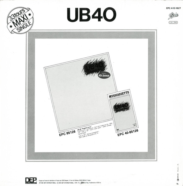 UB40 - One In Ten | Epic (EPC A12-1627) - 2