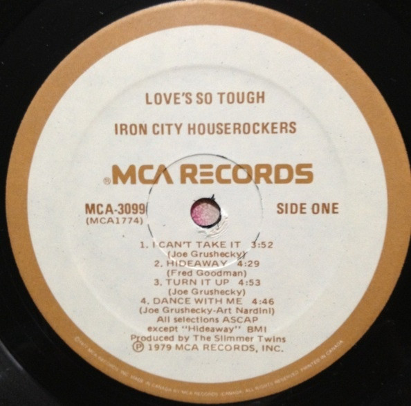 Iron City Houserockers - Love's So Tough | MCA Records (MCA-3099) - 3