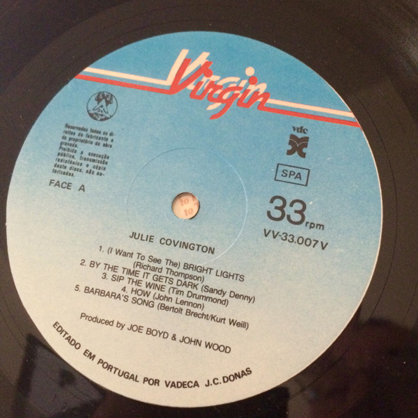Julie Covington - Julie Covington | Virgin (VV-33007-V) - 2