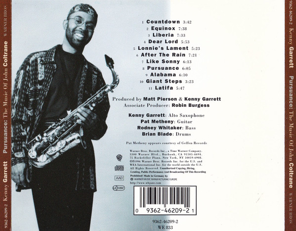 Kenny Garrett - Pursuance: The Music Of John Coltrane | Warner Bros. Records (9362-46209-2) - 2