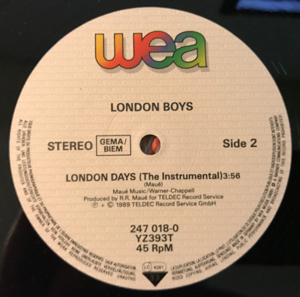 London Boys - London Nights | WEA (247 018-0) - 4 London Boys - London Nights | WEA (247 018-0) - 4