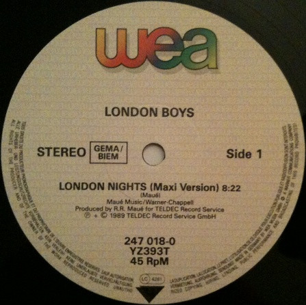 London Boys - London Nights | WEA (247 018-0) - 3 London Boys - London Nights | WEA (247 018-0) - 3