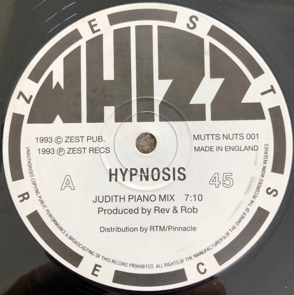 Whizz - Hypnosis | Zest Records (MUTTS NUTS 001)
