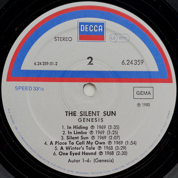 Genesis - The Silent Sun | Decca (6.24359) - 4