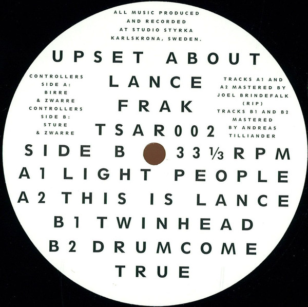 Frak - Upset About Lance EP | TSAR (TSAR002) - main