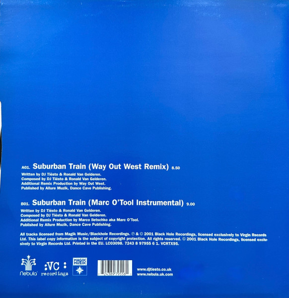 DJ Tiësto - Urban Train (Mixes) | VC Recordings (VCRTX95) - 2 DJ Tiësto - Urban Train (Mixes) | VC Recordings (VCRTX95) - 2