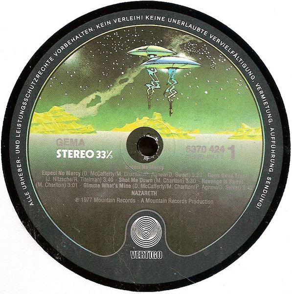 Nazareth - Expect No Mercy | Vertigo (6370 424) - 3