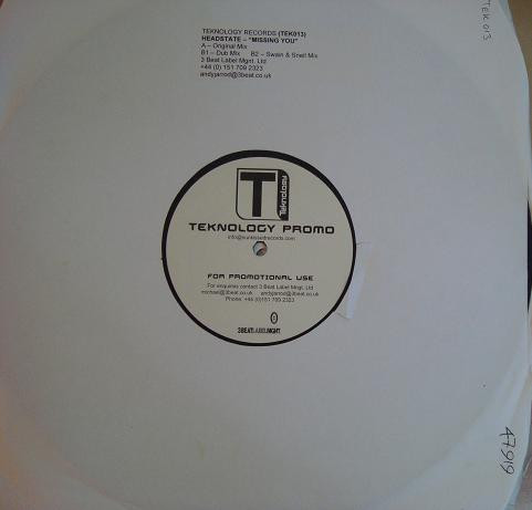 Headstate - Missing You | Teknology (TEK 013)