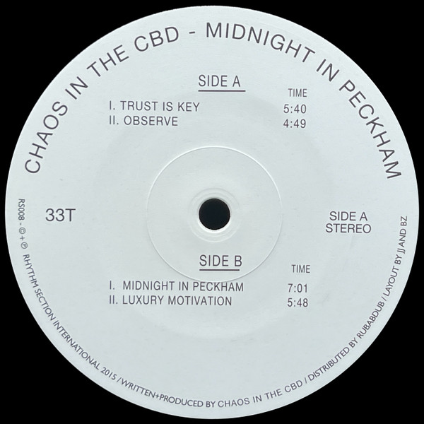 Chaos In The CBD - Midnight In Peckham | Rhythm Section International (RS008) - 4 Chaos In The CBD - Midnight In Peckham | Rhythm Section International (RS008) - 4