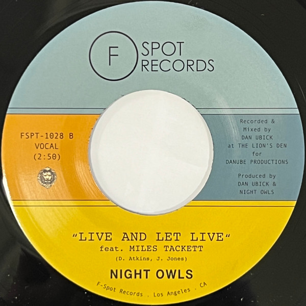 Night Owls - I Only Have Eyes For You / Live And Let Live | F Spot Records (FSPT-1028) - 2 Night Owls - I Only Have Eyes For You / Live And Let Live | F Spot Records (FSPT-1028) - 2