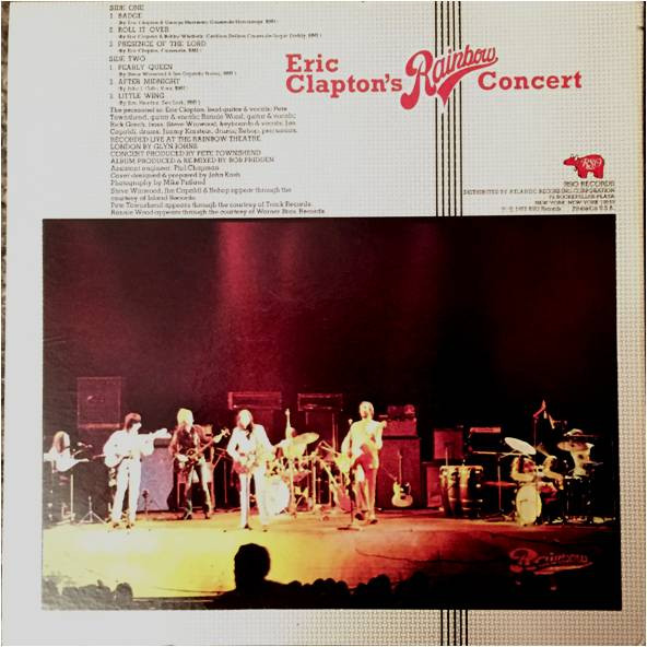 Eric Clapton - Eric Clapton's Rainbow Concert | RSO (SO 877) - 2 Eric Clapton - Eric Clapton's Rainbow Concert | RSO (SO 877) - 2