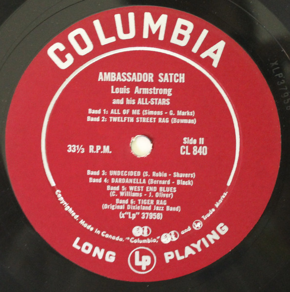 Louis Armstrong And His All-Stars - Ambassador Satch | Columbia (CL 840) - 4