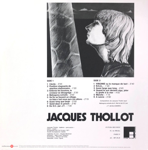 Jacques Thollot - Quand Le Son Devient Aigu, Jeter La Girafe À La Mer. | SouffleContinu Records (FFL049) - 4 Jacques Thollot - Quand Le Son Devient Aigu, Jeter La Girafe À La Mer. | SouffleContinu Records (FFL049) - 4