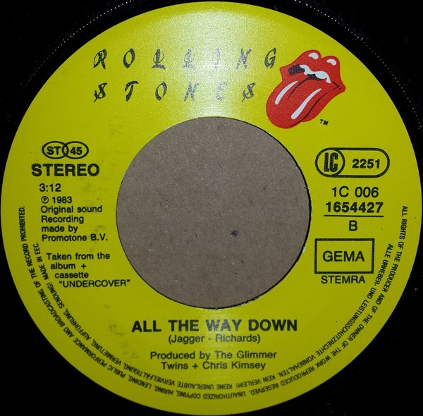 The Rolling Stones - Undercover Of The Night | Rolling Stones Records (1C 006 1654427) - 4
