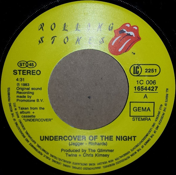 The Rolling Stones - Undercover Of The Night | Rolling Stones Records (1C 006 1654427) - 3