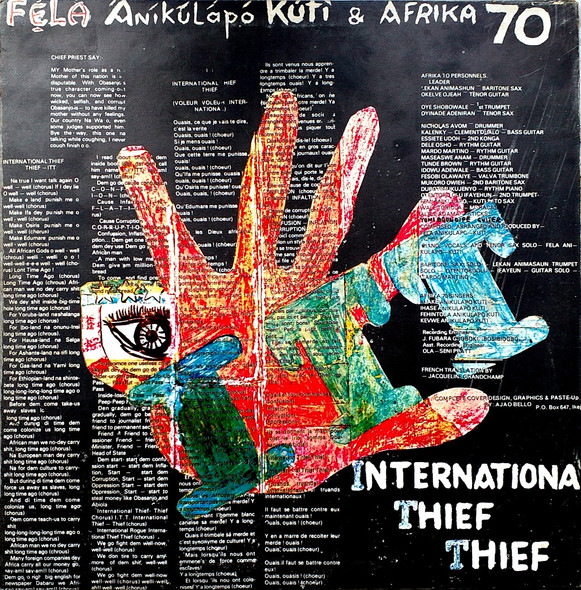 Fela Kuti & Africa 70 - International Thief Thief (I.T.T.) | Kalakuta Records (KALP 002) - 2